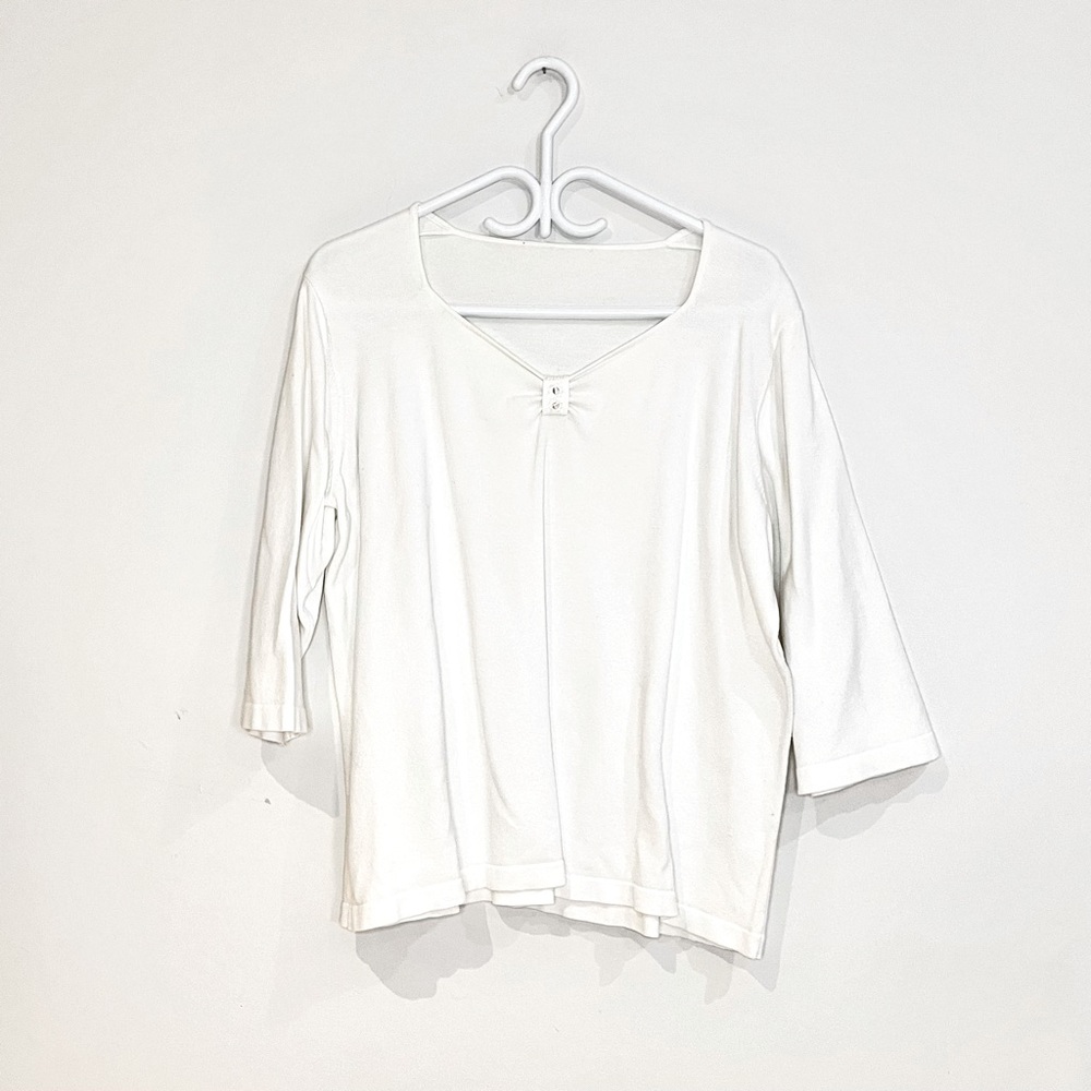 Unbrand White blouse shirt plus size